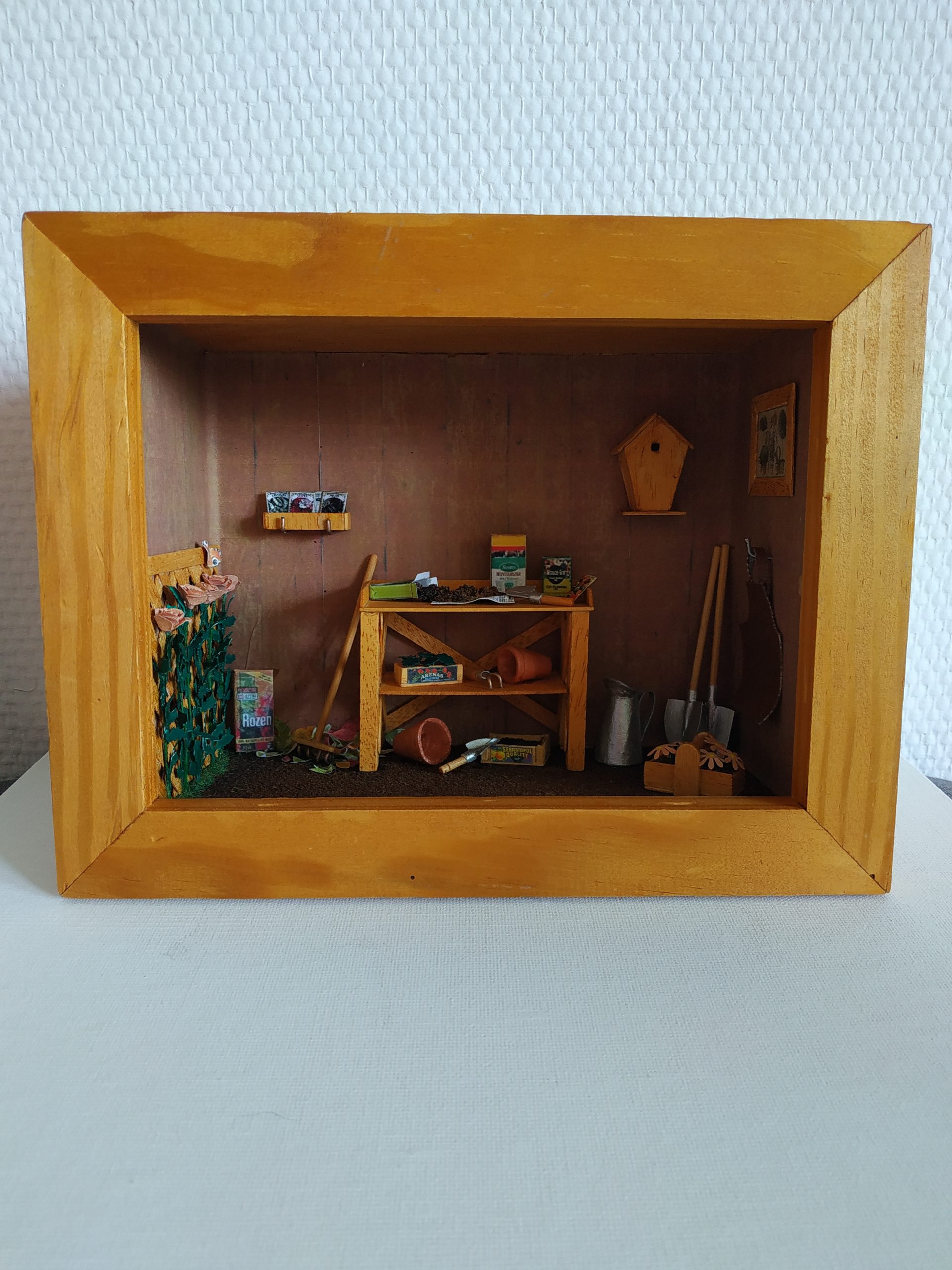 Vitrine Miniature : Jardin - 14 x 19 x 8 cm
